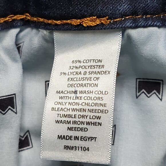 Crown & Ivy Jeans Womens 14 Straight Leg Stretch Denim High Rise Pockets Casual - Picture 12 of 15